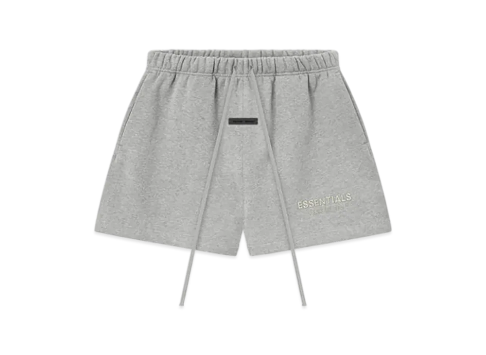 FEAR OF GOD ESSENTIALS Women's Classic Fleece Sweatshort "Concrete Heather"