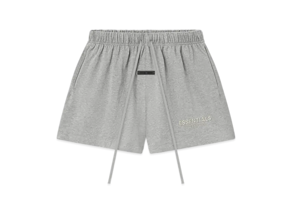 FEAR OF GOD ESSENTIALS Women's Classic Jersey Sweatshort "Concrete Heather"