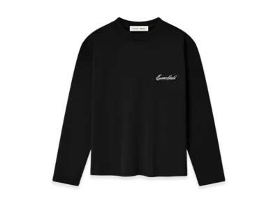 FEAR OF GOD ESSENTIALS Women's Classic Long Sleeve Tee "Jet Black"