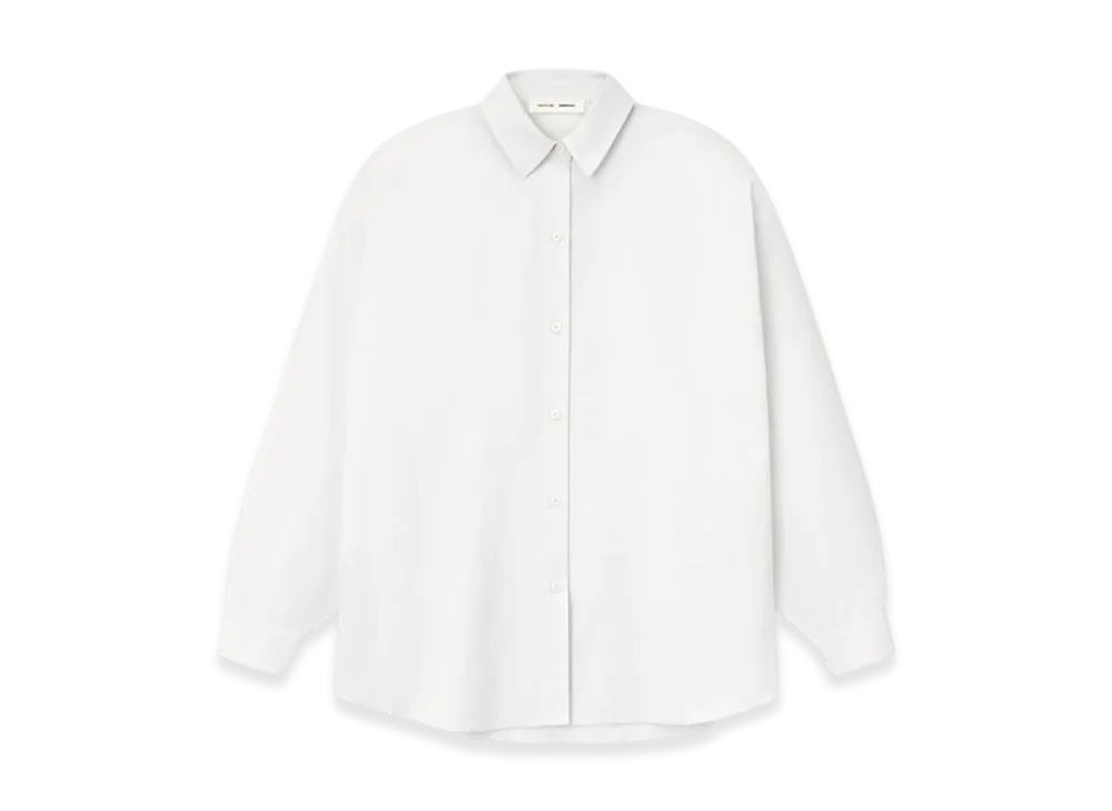 FEAR OF GOD ESSENTIALS Women's Relaxed Oxford Shirt "Cloud White"