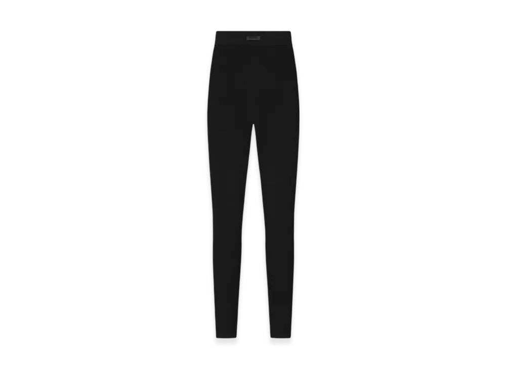 FEAR OF GOD ESSENTIALS Women's Waffle Legging "Jet Black"