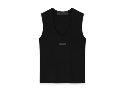 FEAR OF GOD ESSENTIALS Women's Waffle Tank "Jet Black"