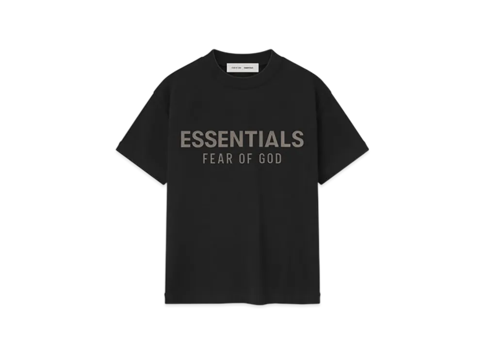 FEAR OF GOD ESSENTIALS Kids Classic Tee "Jet Black"