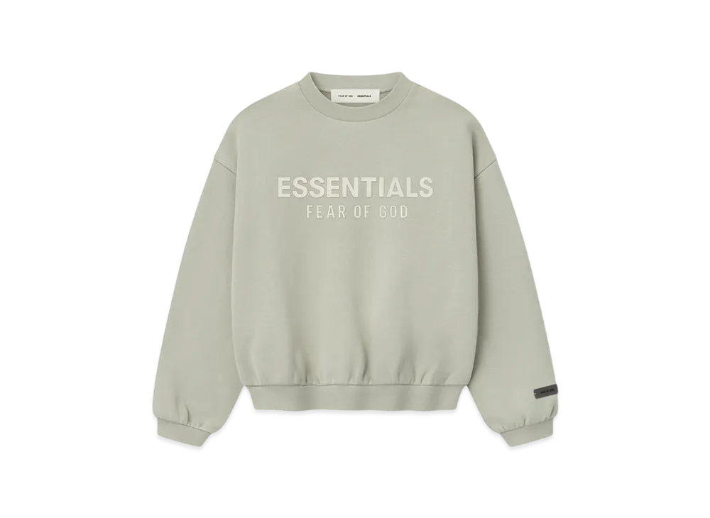 FEAR OF GOD ESSENTIALS Kids Fleece Crewneck "Abbey Stone"
