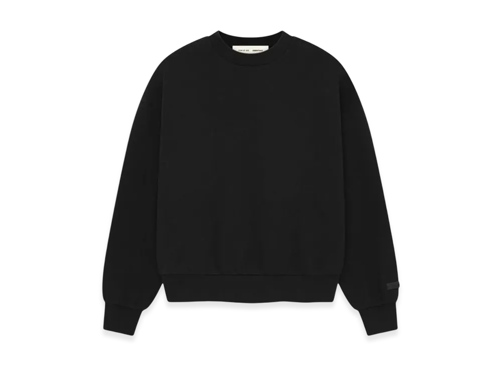 FEAR OF GOD ESSENTIALS Classic Crewneck Sweatshirt "Jet Black"
