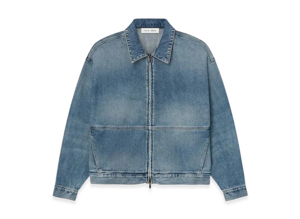 FEAR OF GOD ESSENTIALS Denim Trucker Jacket "Classic Blue"