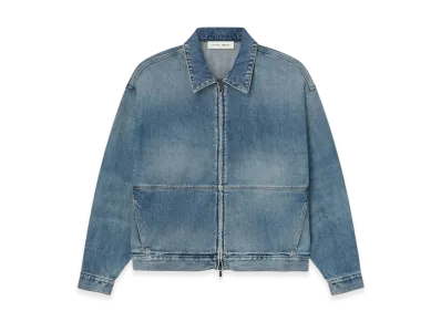 FEAR OF GOD ESSENTIALS Denim Trucker Jacket "Classic Blue"