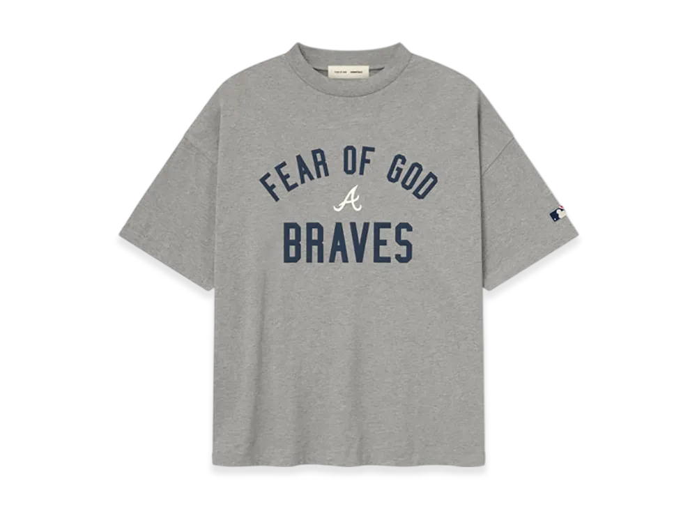 FEAR OF GOD Braves 90s Tee "Dark Heather"