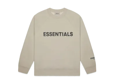 FEAR OF GOD ESSENTIALS 3D Silicon Applique Crewneck "Olive"
