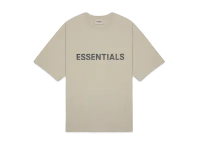FEAR OF GOD ESSENTIALS 3D Silicon Applique Boxy T-Shirt "Olive"