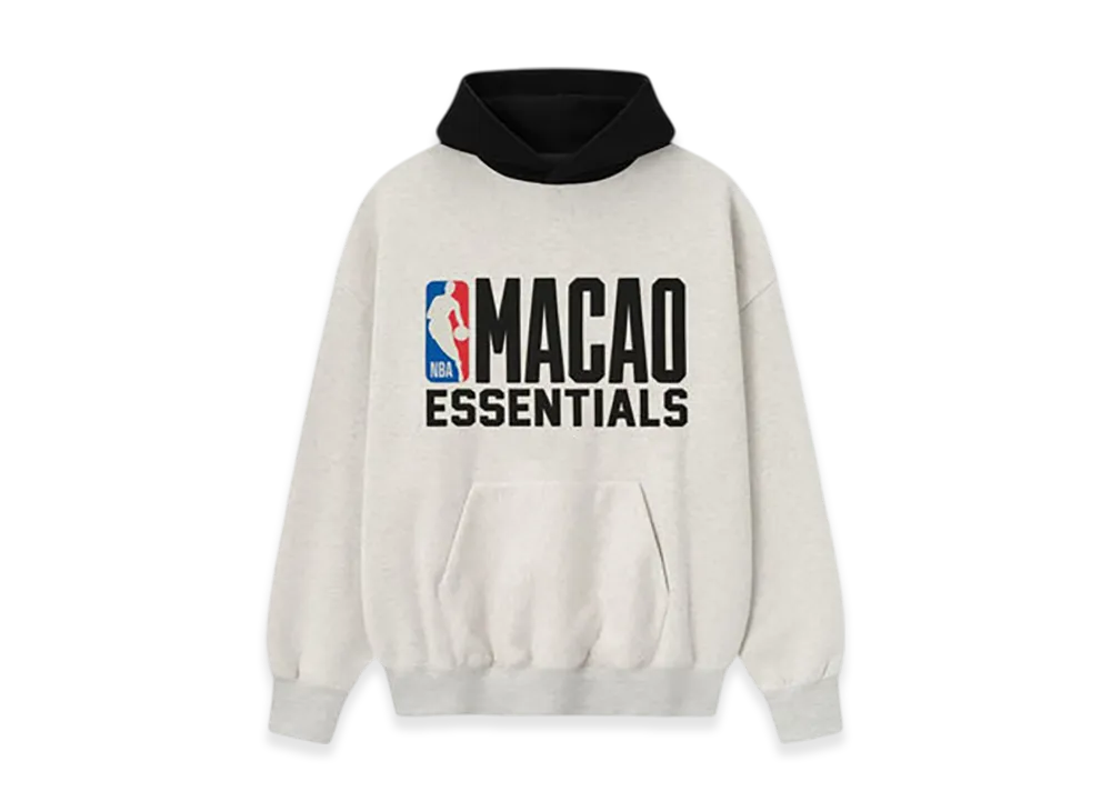 FEAR OF GOD ESSENTIALS NBA Macao Sport Hoodie "Light Heather/Black"