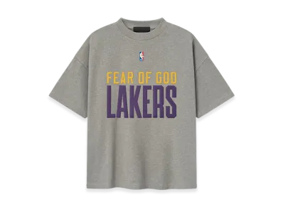 FEAR OF GOD ESSENTIALS Lakers 90's Tee "Concrete Heather"