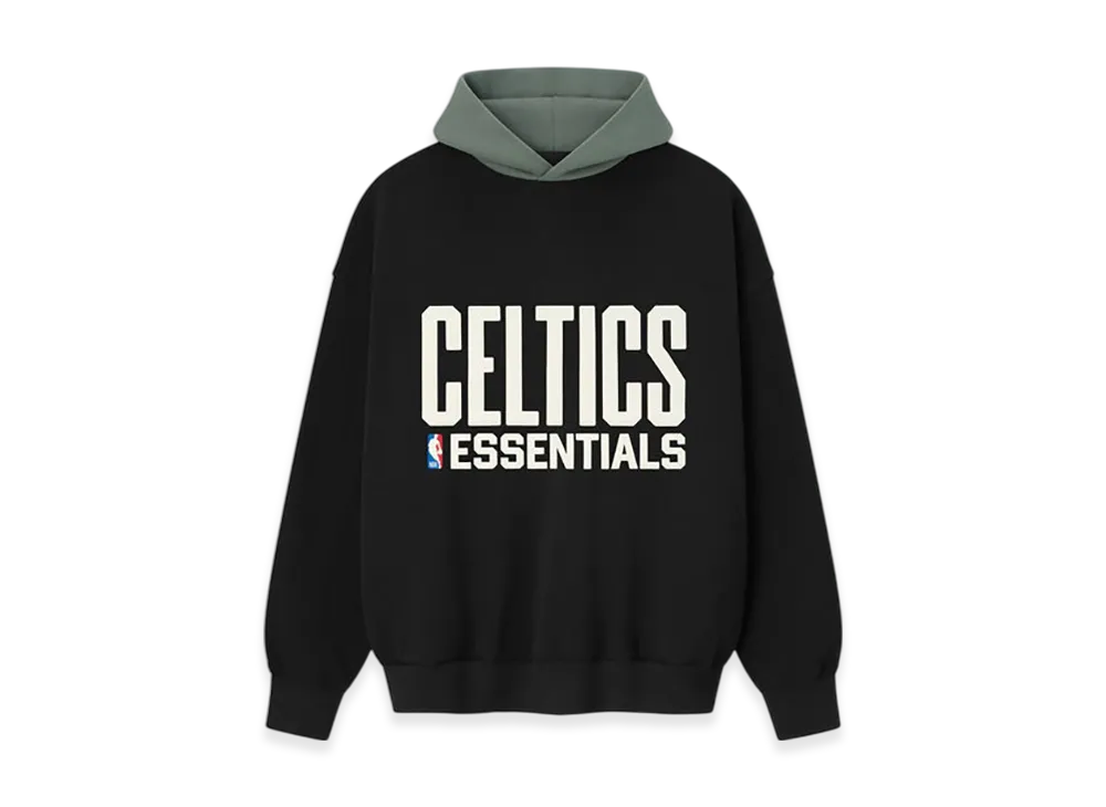FEAR OF GOD ESSENTIALS Celtics Sport Hoodie "Black/Balsam Green"