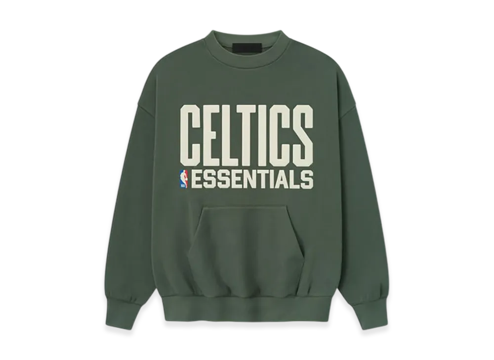 FEAR OF GOD ESSENTIALS Celtics Sport Crewneck "Balsam Green"