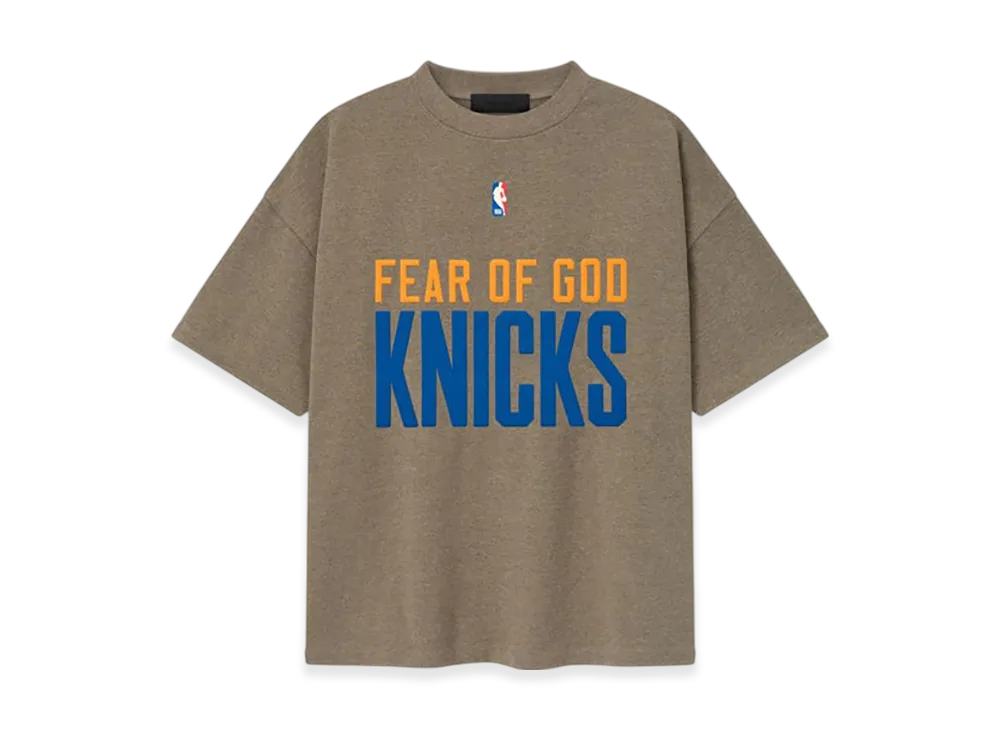 FEAR OF GOD ESSENTIALS Knicks 90's Tee "Homestead Heather"