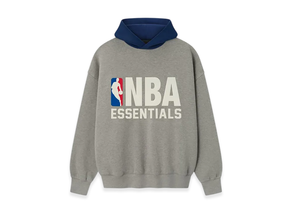 FEAR OF GOD ESSENTIALS NBA Sport Hoodie "Concrete Heather/Estate Blue"