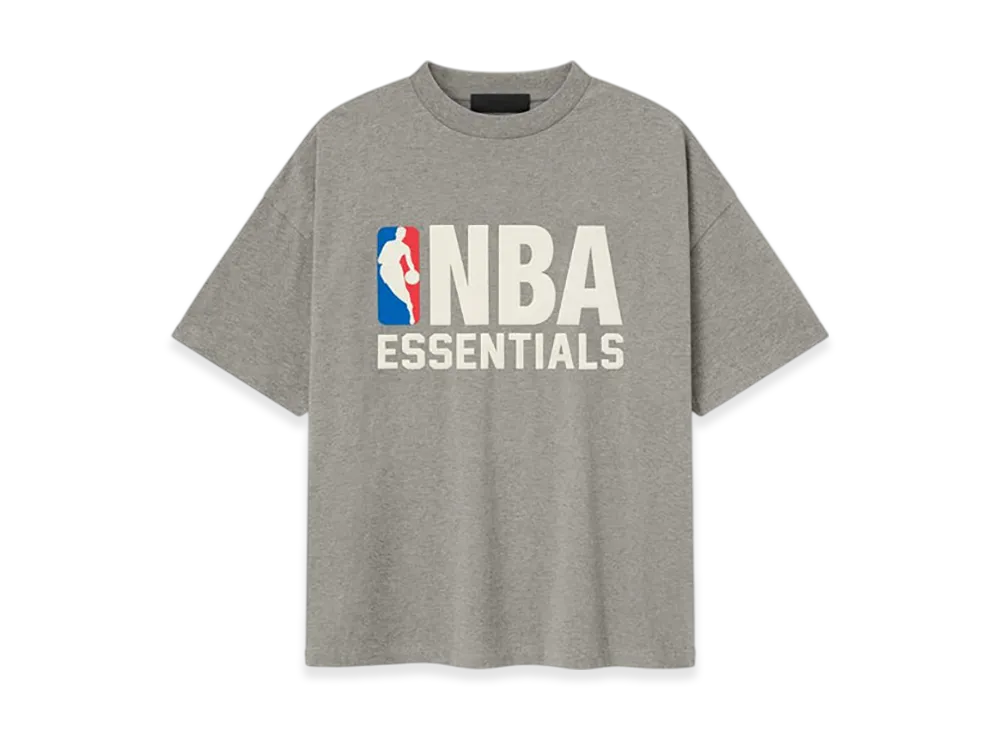 FEAR OF GOD ESSENTIALS NBA 90's Tee "Concrete Heather"