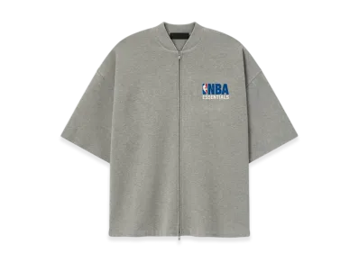 FEAR OF GOD ESSENTIALS NBA Zip Up Jacket "Concrete Heather"
