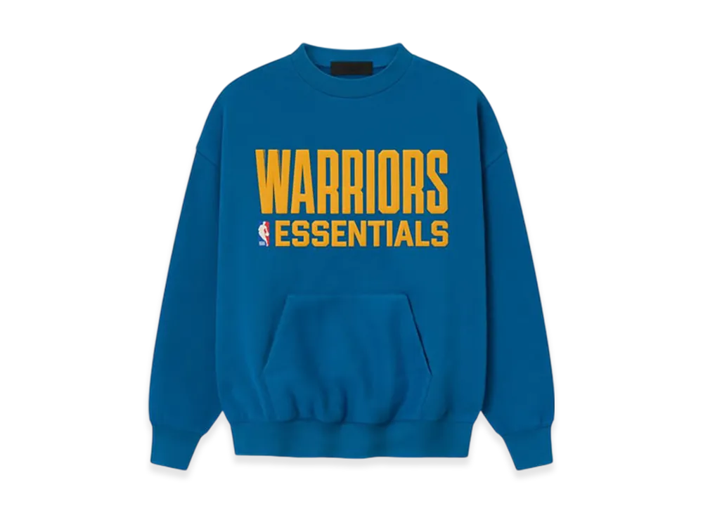 FEAR OF GOD ESSENTIALS Warriors Sport Crewneck "Blue Sapphire"