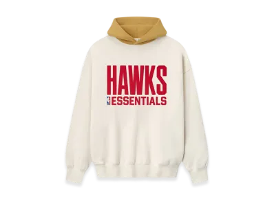 FEAR OF GOD ESSENTIALS Hawks Sport Hoodie "Cream/Caramel Yellow"