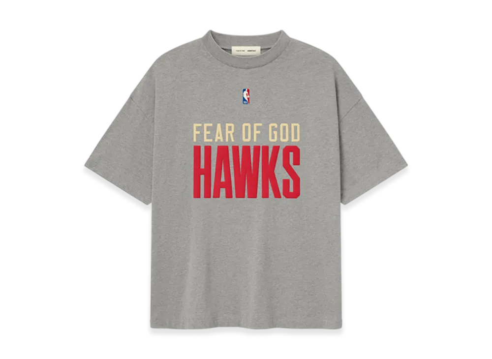FEAR OF GOD ESSENTIALS Hawks 90's Tee "Dark Heather"
