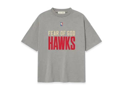 FEAR OF GOD ESSENTIALS Hawks 90's Tee "Dark Heather"
