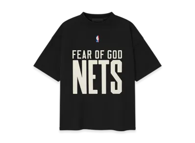 FEAR OF GOD ESSENTIALS Nets 90's Tee "Black"