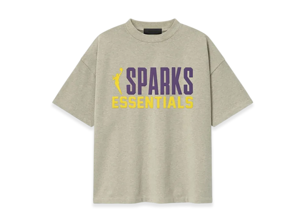 FEAR OF GOD ESSENTIALS Sparks 90's Tee "Heather Stone"