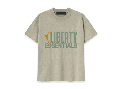 FEAR OF GOD ESSENTIALS Women's Liberty Classic Tee "Heather Stone"