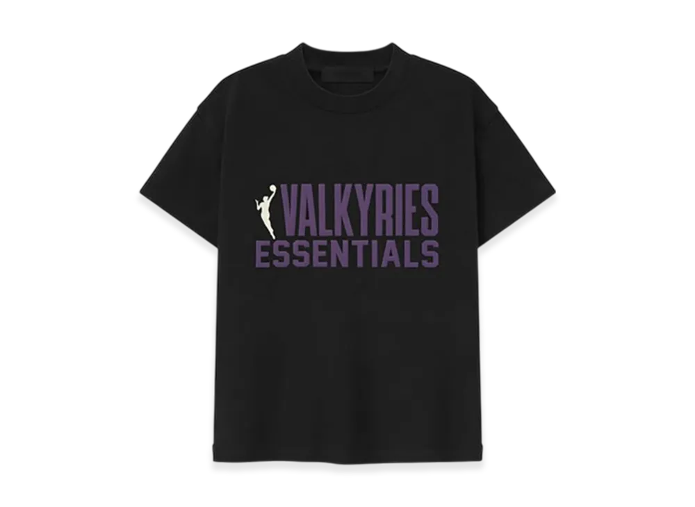 FEAR OF GOD ESSENTIALS Women's Valkyries Classic Tee "Vintage Black"