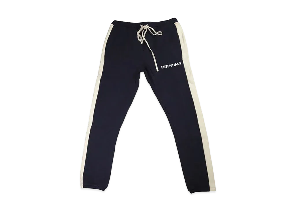 フィアオブゴッド エッセンシャルズ サイド ストライプ スウェットパンツ "ネイビー"