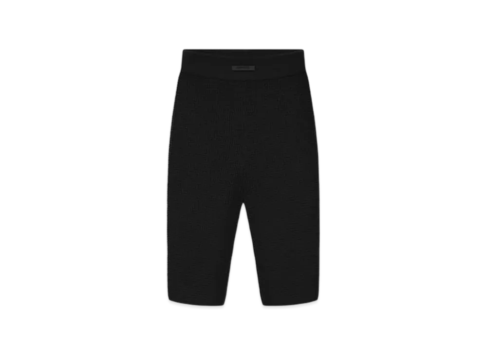 FEAR OF GOD ESSENTIALS Women's Waffle Biker Short "Vintage Black"