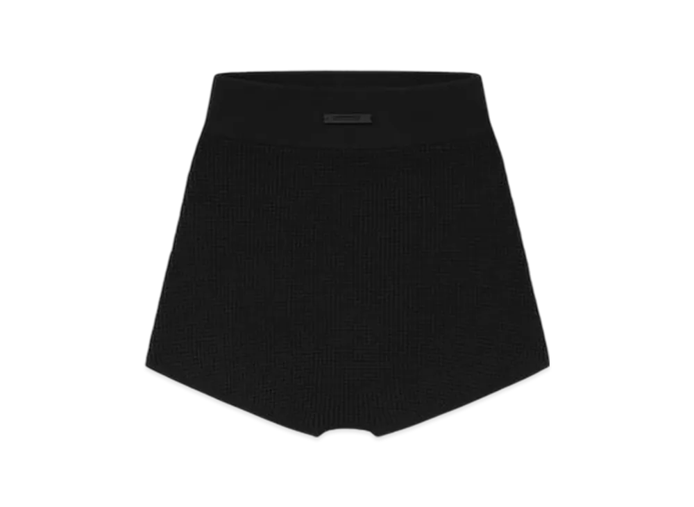 FEAR OF GOD ESSENTIALS Women's Waffle Boy Short "Vintage Black"