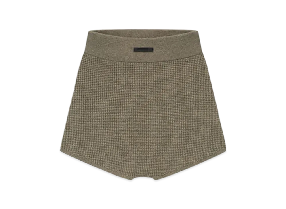 FEAR OF GOD ESSENTIALS Women's Waffle Boy Short "Homestead Heather"