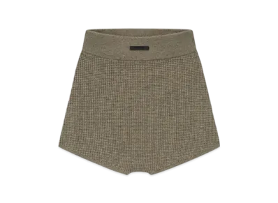 FEAR OF GOD ESSENTIALS Women's Waffle Boy Short "Homestead Heather"