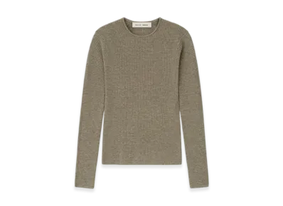 FEAR OF GOD ESSENTIALS Women's Waffle Long Sleeve Top "Homestead Heather"