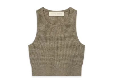 FEAR OF GOD ESSENTIALS Women's Waffle Sport Tank "Homestead Heather"