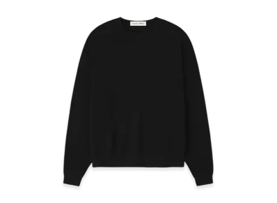 FEAR OF GOD ESSENTIALS Waffle Crewneck 90's Sweater "Vintage Black"
