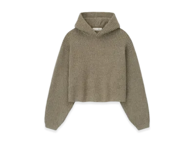FEAR OF GOD ESSENTIALS Women's Heavy Waffle 90's Hoodie "Homestead Heather"