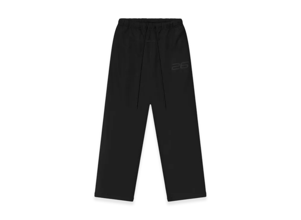 FEAR OF GOD ESSENTIALS Satin Fleece Lounge Sweatpant "Vintage Black"
