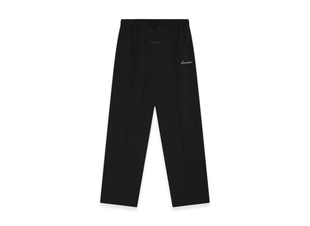 FEAR OF GOD ESSENTIALS Sporty Nylon Relaxed Trackpant "Jet Black"