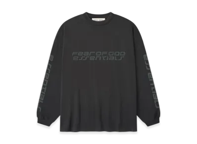 FEAR OF GOD ESSENTIALS 90's Long Sleeve Tee "Vintage Black"