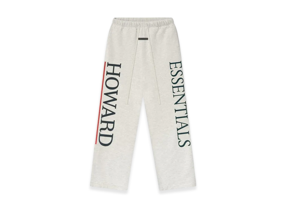 FEAR OF GOD ESSENTIALS x Howard University Lounge Sweatpant "Light Heather"