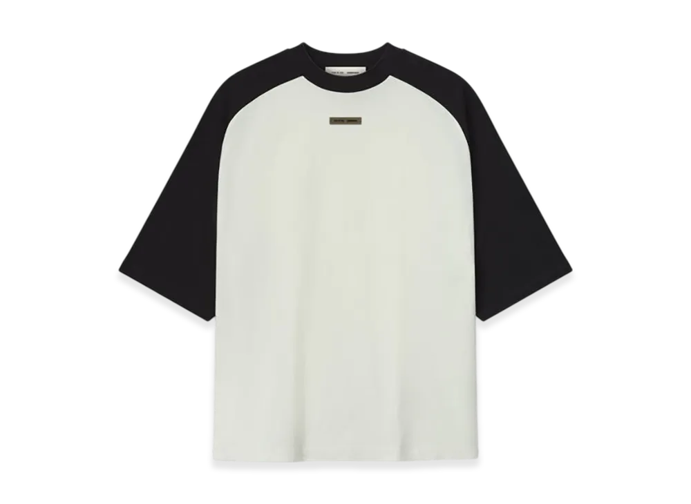 FEAR OF GOD ESSENTIALS Baseball Tee "Ivory Body Black"