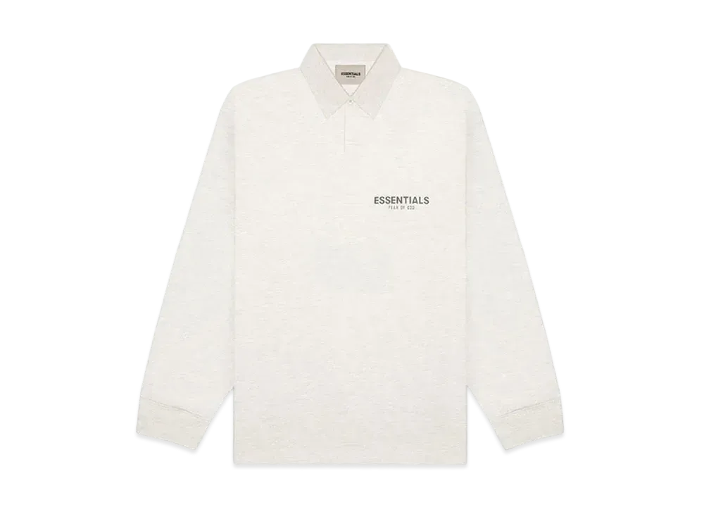 FEAR OF GOD ESSENTIALS Long Sleeve Boxy Polo "Grey"
