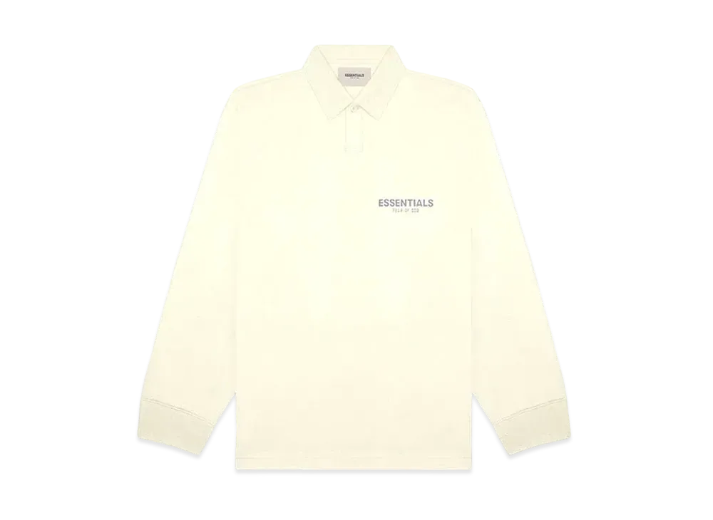 FEAR OF GOD ESSENTIALS Long Sleeve Boxy Polo "Cream"