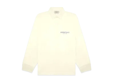 FEAR OF GOD ESSENTIALS Long Sleeve Boxy Polo "Cream"