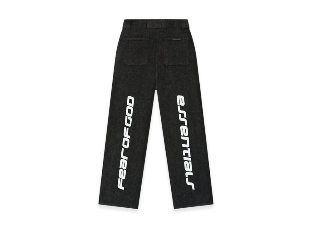 FEAR OF GOD ESSENTIALS Denim Work Pant "Vintage Black"