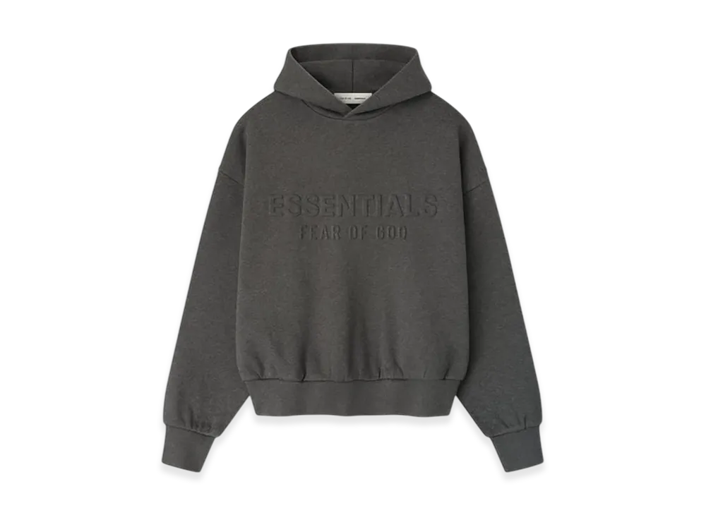 FEAR OF GOD ESSENTIALS Embossed Essentials Classic Hoodie "Charcoal Heather"
