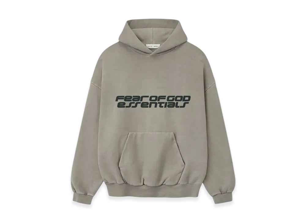 FEAR OF GOD ESSENTIALS Heavy Fleece 90s Hoodie "Smoke Grey"